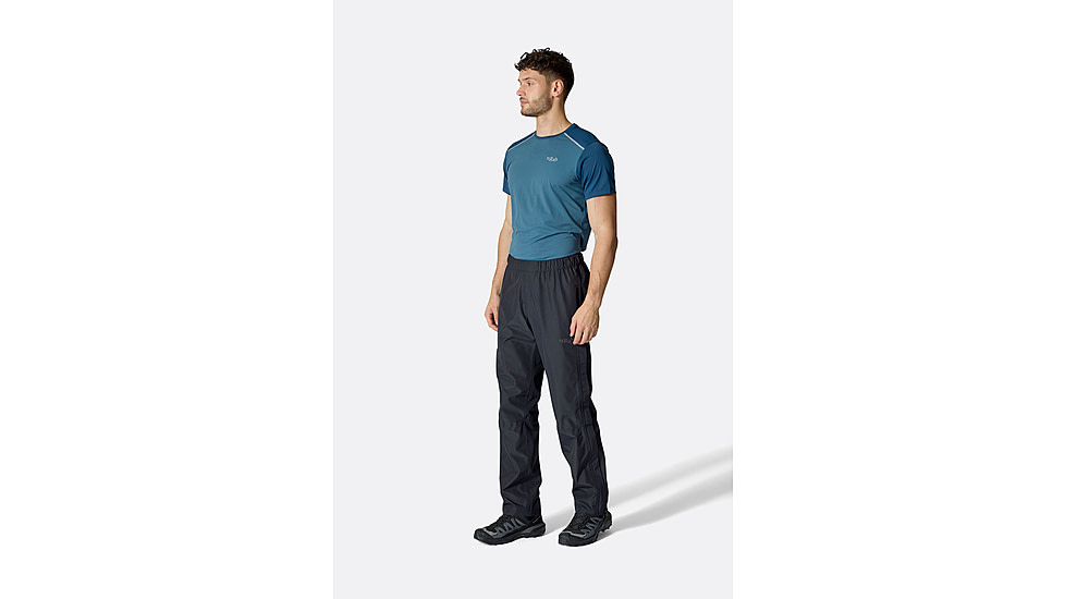 Rab Downpour Pants - Mens, Black, Medium, QWI-27-BLK-MED
