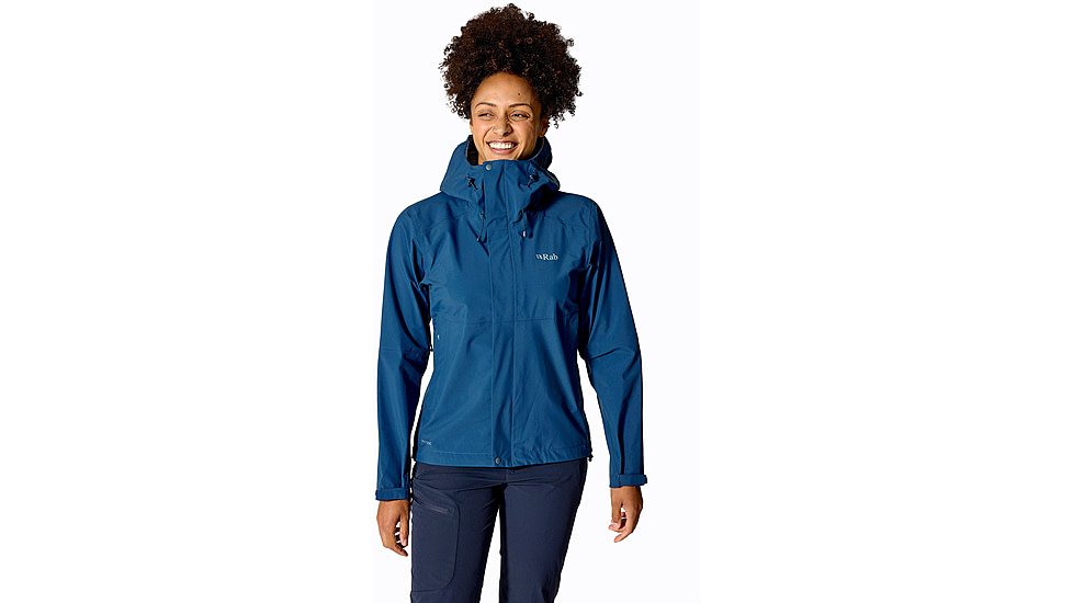 Rab Firewall Jacket - Womens, Tempest Blue, 10/Small, QWI-09-TMB-10