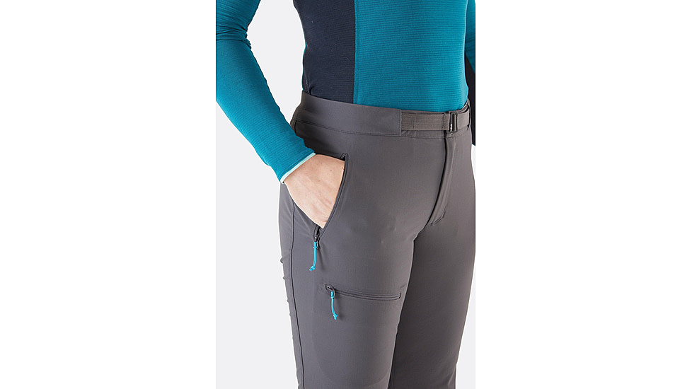 Rab Incline AS Pants - Womens, Graphene, Extra Small, Regular, QFU-85-GRH-08-RG