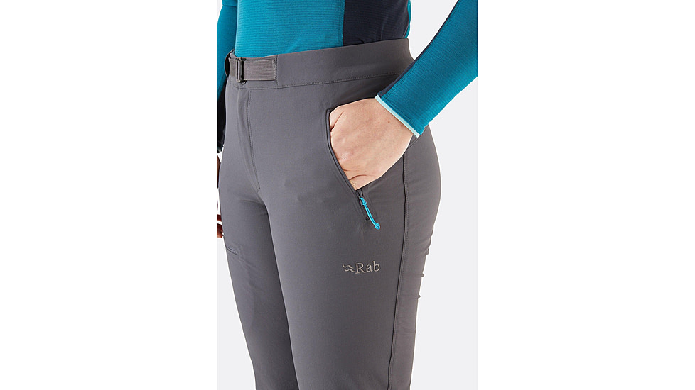 Rab Incline AS Pants - Womens, Graphene, Extra Small, Regular, QFU-85-GRH-08-RG