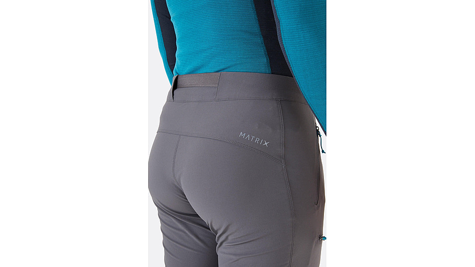 Rab Incline AS Pants - Womens, Graphene, Extra Small, Regular, QFU-85-GRH-08-RG