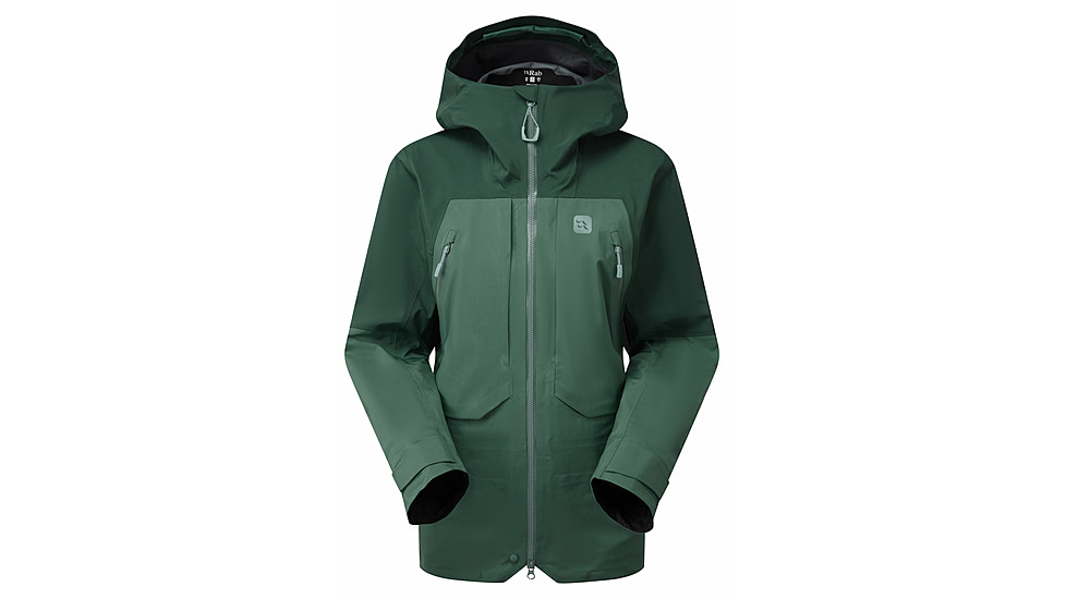 Rab Khroma Converge Jacket - Womens, Green Slate/Eucalyptus, 12 US, QFG-28-GSE-12