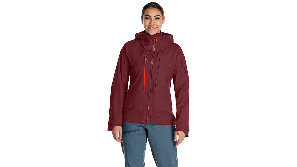 Rab Khroma Kinetic Jacket - Womens, Deep Heather, Large, QWH-39-DEH-14