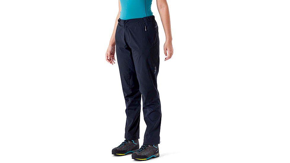 Rab Kinetic Alpine 2.0 Pants - Womens, Black, 14, Short, QWG-72-BL-14-XS