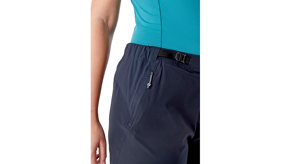 Rab Kinetic Alpine 2.0 Pants - Womens, Black, 14, Short, QWG-72-BL-14-XS