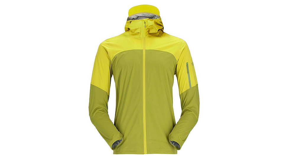 Rab Kinetic Ultra Jacket - Men's, Medium, Aspen Green/Zest, QWH-13-ASZ-MED