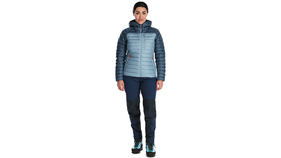 Rab Microlight Alpine Jacket - Women's, 8 UK, Orion Blue/Citadel, QDB-13-OBC-08