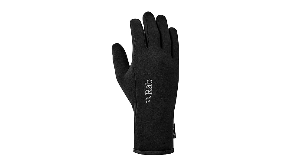 Rab Power Stretch Contact Glove, Black, Large, QAH-55-BL-L