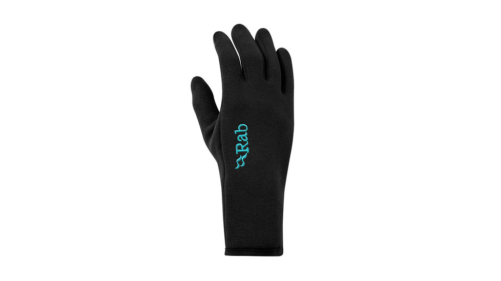 Rab Power Stretch Contact Glove, Black, Large, QAH-56-BL-L