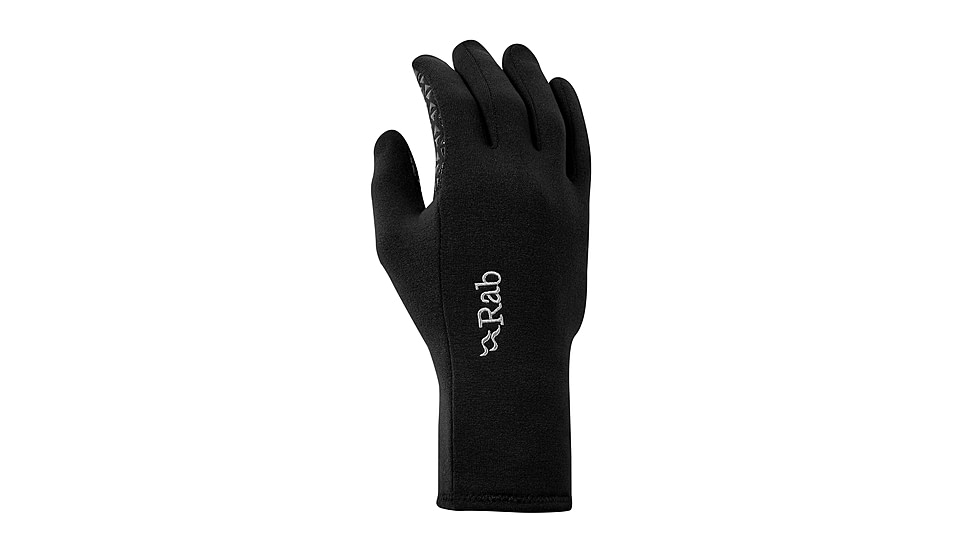 Rab Power Stretch contact Grip Glove, Black, Large, QAH-53-BL-L