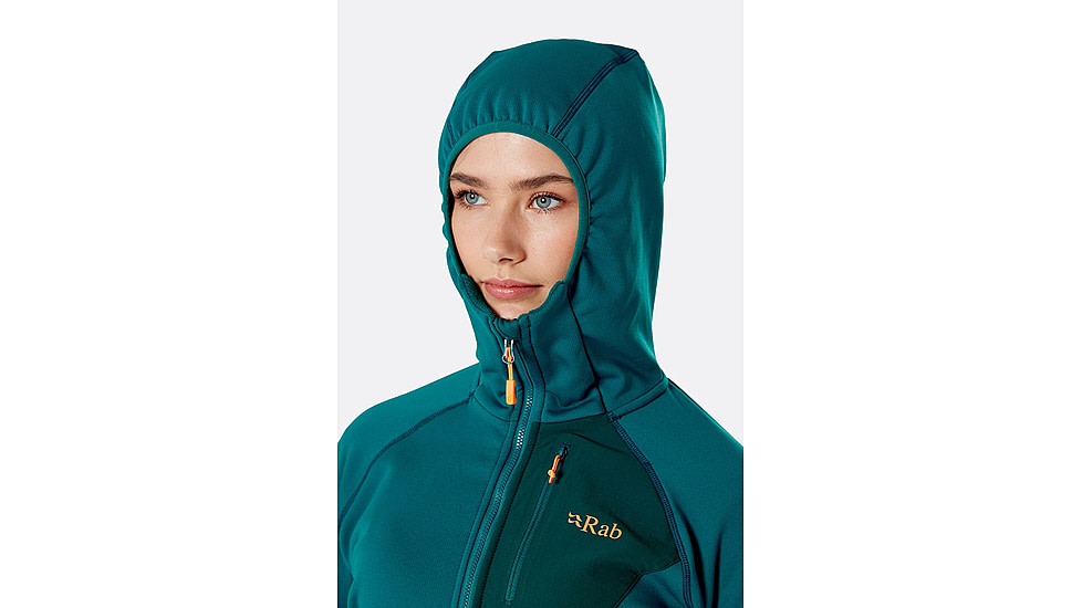 Rab Superflux Hoody - Womens, Atlantis/Pine, Size 12, QFE-90-AT-12
