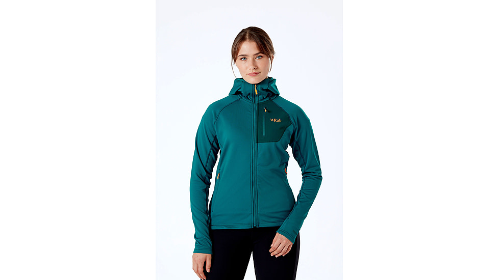 Rab Superflux Hoody - Womens, Atlantis/Pine, Size 12, QFE-90-AT-12