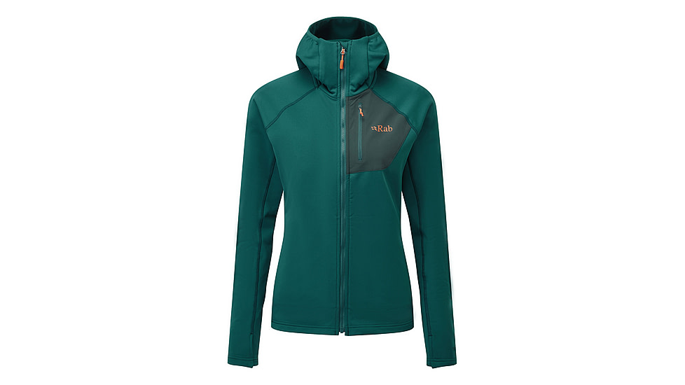 Rab Superflux Hoody - Womens, Atlantis/Pine, Size 12, QFE-90-AT-12
