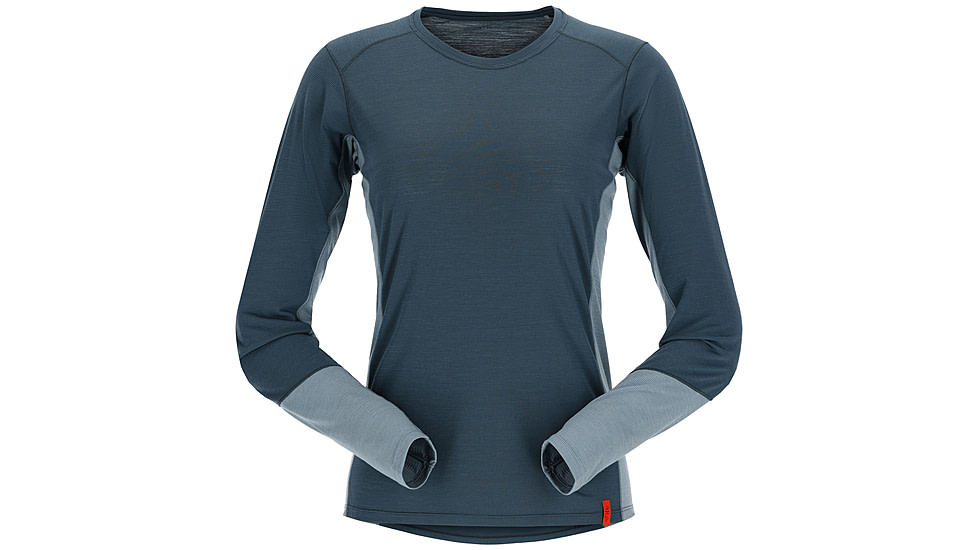 Rab Syncrino Base LS Tee - Womens, Orion Blue, Small, QBL-33-ORB-10