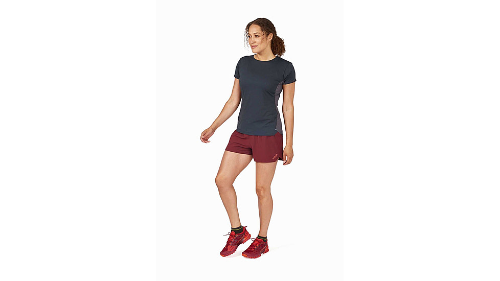 Rab Talus Active Shorts - Womens, Deep Heather, 10, QFV-14-DEH-10-04