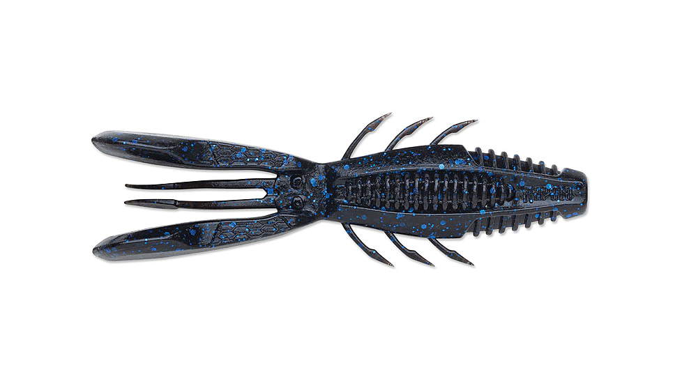 Rapala CrushCity Bronco Bug, 6 Pack, Black Blue Flake, 4in, CCBRB4BKB