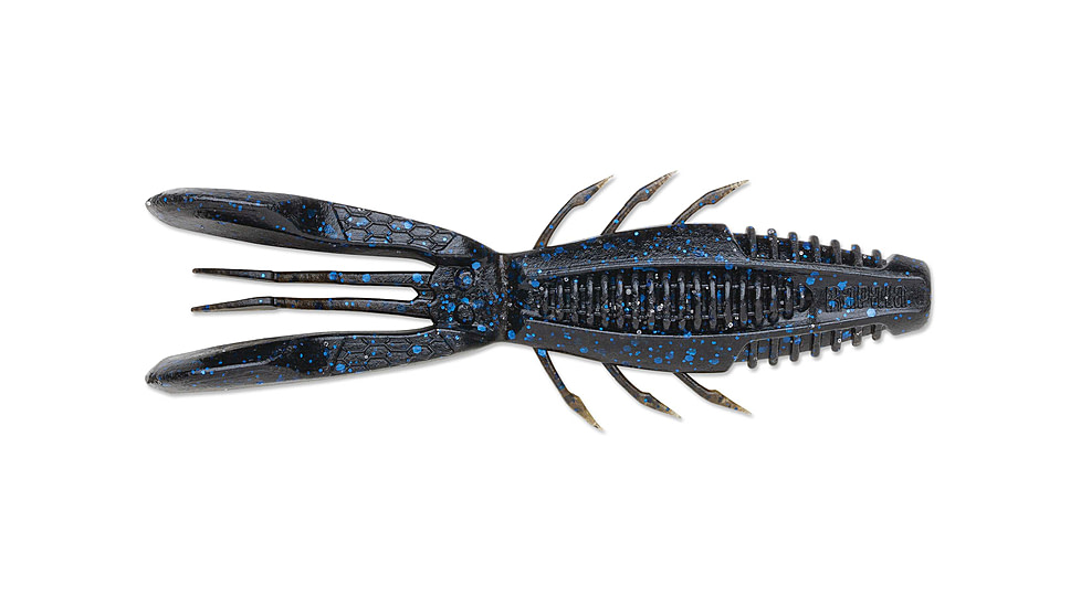 Rapala CrushCity Bronco Bug, 6 Pack, Black Blue Green Pumpkin, 4in, CCBRB4BBGP