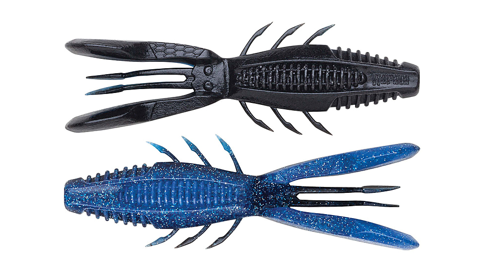 Rapala CrushCity Bronco Bug, 6 Pack, Black N Blue, 4in, CCBRB4BKNB