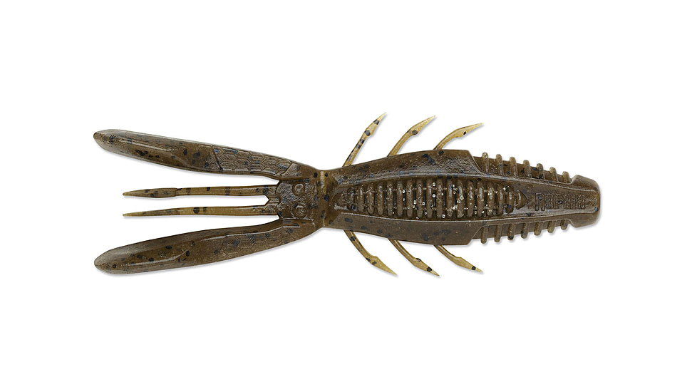 Rapala CrushCity Bronco Bug, 6 Pack, Green Pumpkin, 4in, CCBRB4GPPK