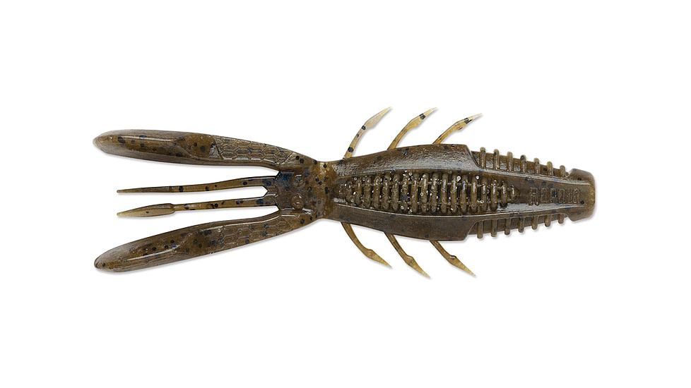 Rapala CrushCity Bronco Bug, 6 Pack, Green Pumpkin Blue Pearl, 4in, CCBRB4GPBP