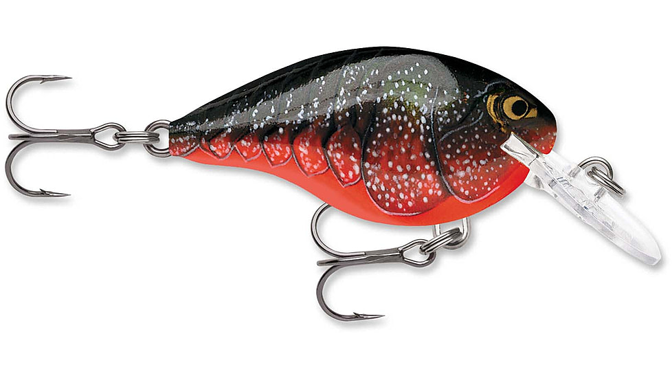 Rapala Dives To 04 Crankbait 2ft, 5/16oz, Red Crawdad, DT04RCW
