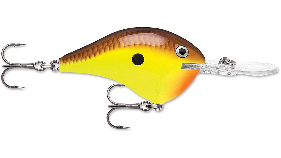 Rapala Dives-To 10 Lure, Chartreuse Brown, DT10CTB