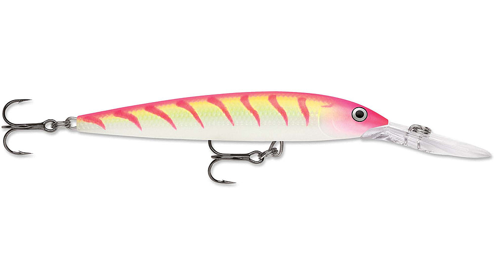 Rapala Down Deep Husky Jerk 10 Lure, Pink Tiger UV, DHJ10PTU