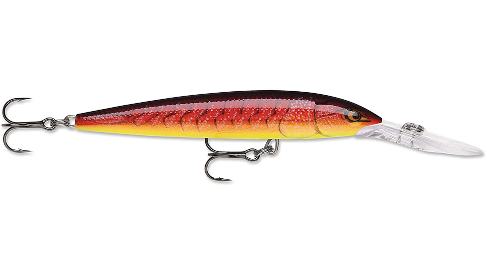 Rapala Down Deep Husky Jerk 10 Lure, Redfire Crawdad, DHJ10RFCW