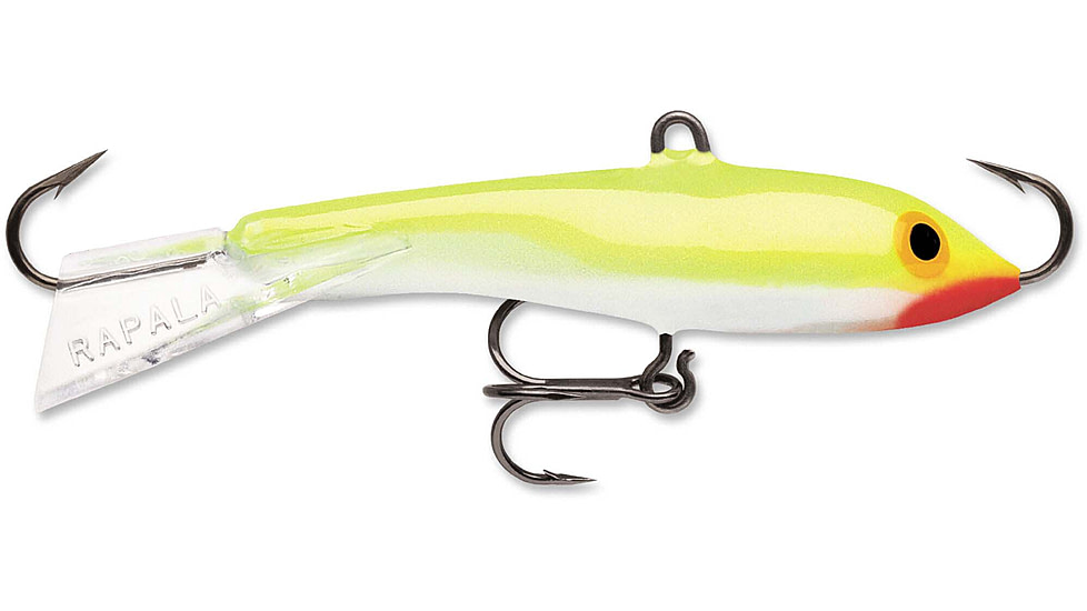 Rapala Jigging Rap 02 Lure, Silver Fluorescent Chartreuse, W2SFC