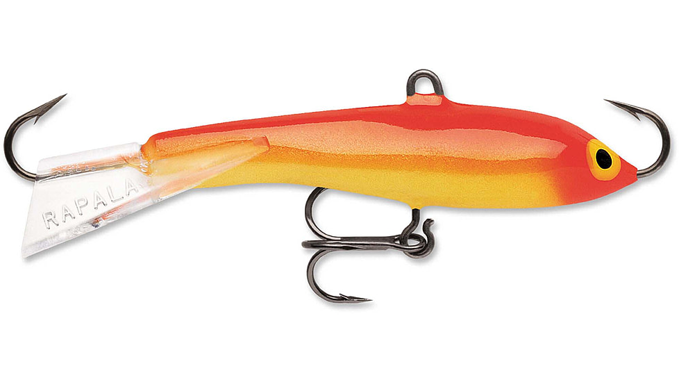 Rapala Jigging Rap 03 Lure, Gold Fluorescent Red, W3GFR