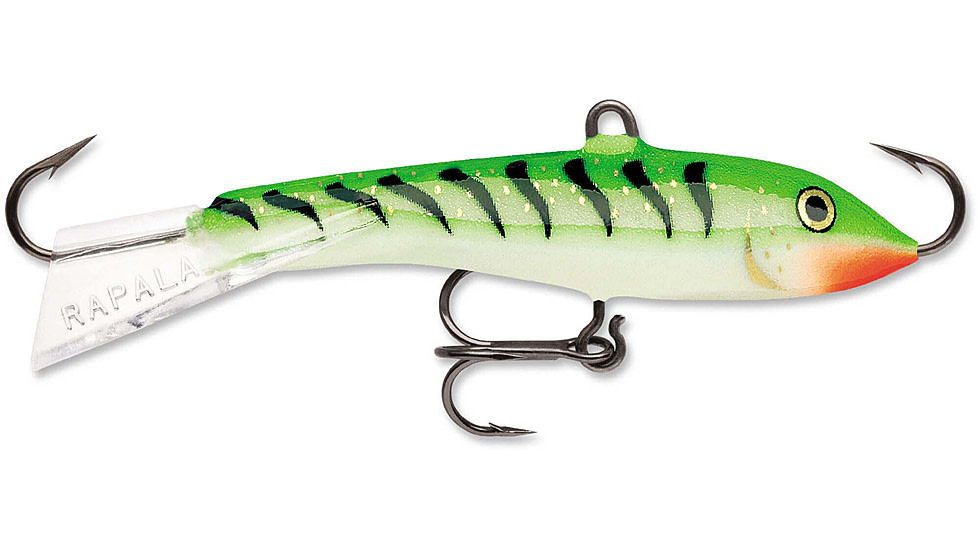 Rapala Jigging Rap 05 Lure, Glow Green Tiger, W5GGT