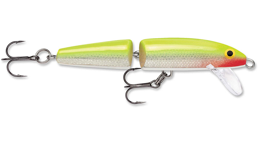 Rapala Jointed 07 Lure, Silver Fluorescent Chartreuse, J07SFC