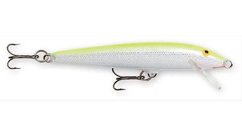Rapala Original Floater 05 Lure, Silver Fluorescent Chartreuse, F05SFC