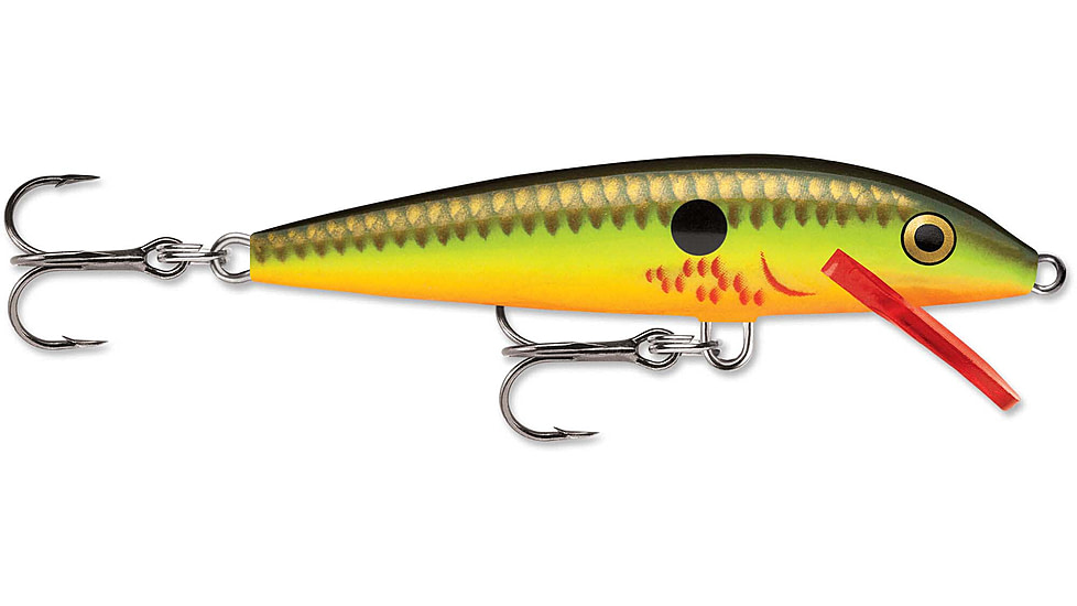 Rapala Original Floater 07 Lure, Bleeding Hot Olive, F07BHO