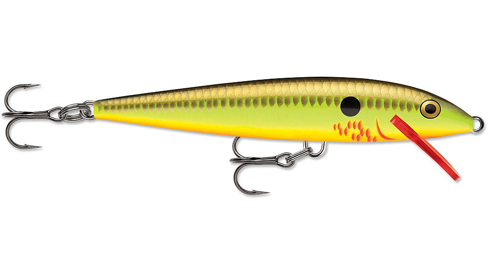 Rapala Original Floater 09 Lure, Bleeding Hot Olive, F09BHO