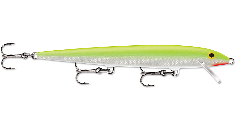 Rapala Original Floater 13 Lure, Silver Fluorescent Chartreuse, F13SFC
