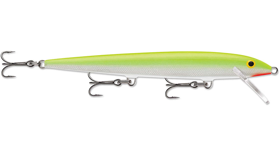 Rapala Original Floater 18 Lure, Silver Fluorescent Chartreuse, F18SFC