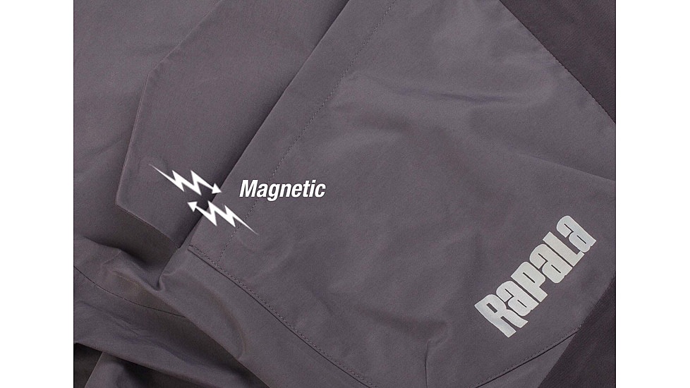 Rapala Rain Pro Bib, Grey Black, Small, RR1PB-S