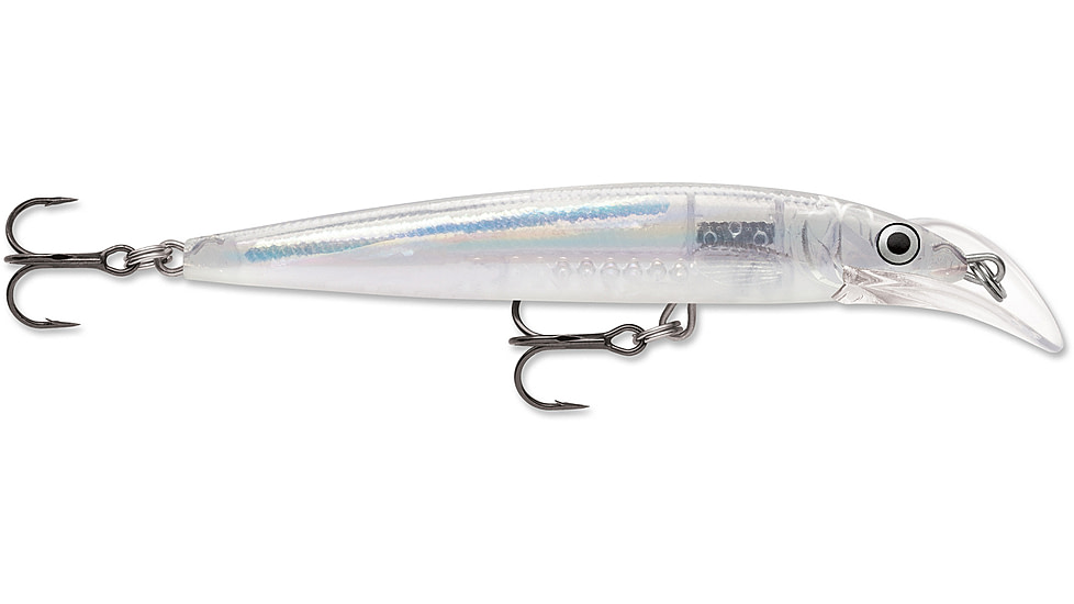Rapala Scatter Rap Deep Husky Jerk 10, Glass Minnow, 4in, 3/8oz., SCRDHJ10GMN