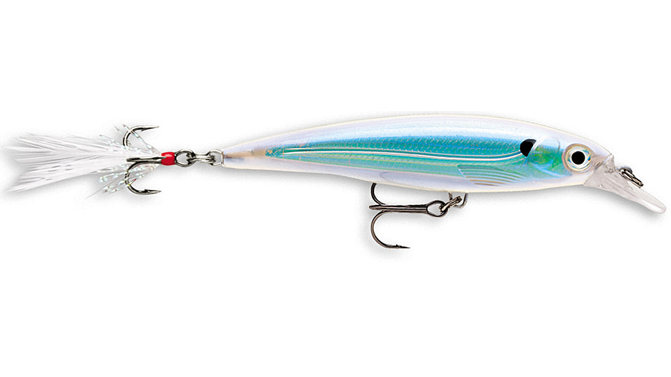 Rapala X-Rap Jerkbait, Suspending, Albino Shiner, 3 1/8in, 1/4oz, XR08AS