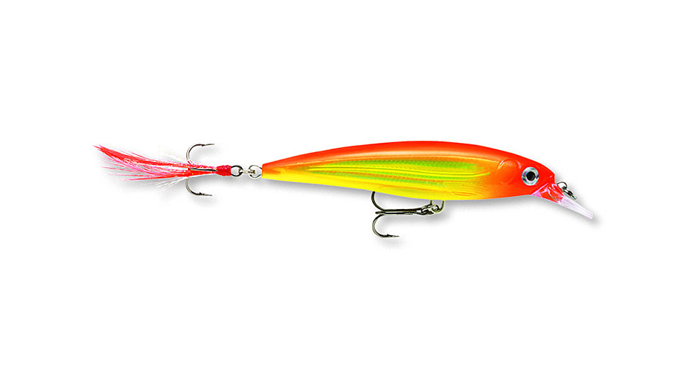 Rapala X-Rap Jerkbait, Suspending, Hot Head, 4in, 7/16oz, XR10HH