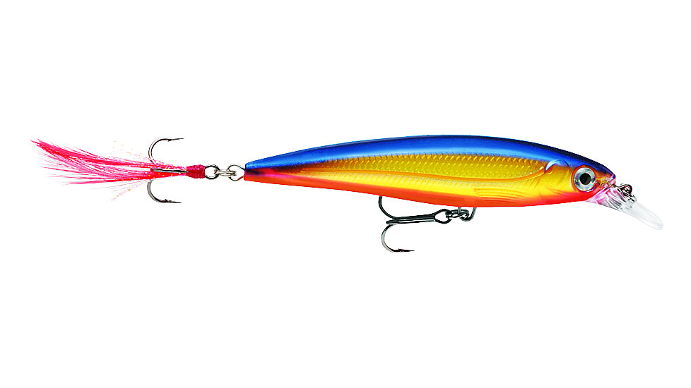 Rapala X-Rap Jerkbait, Suspending, Hot Steel, 3 1/8in, 1/4oz, XR08HS