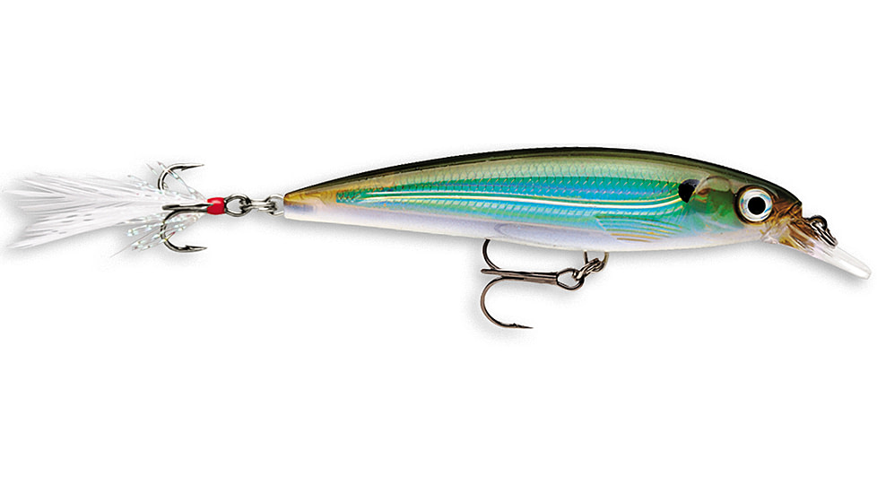 Rapala X-Rap Jerkbait, Suspending, Moss Back Shiner, 3 1/8in, 1/4oz, XR08MBS