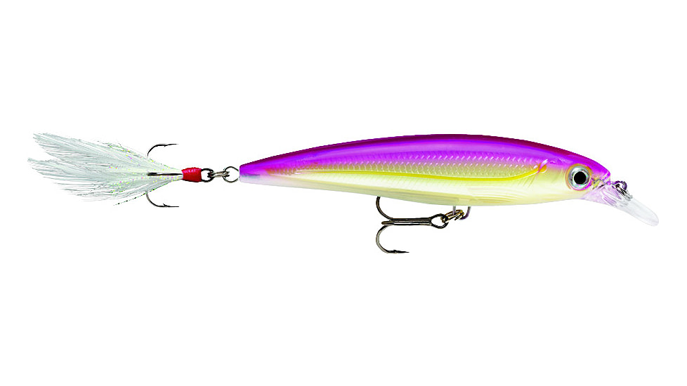 Rapala X-Rap Jerkbait, Suspending, Purple Ghost, 4in, 7/16oz, XR10PGH