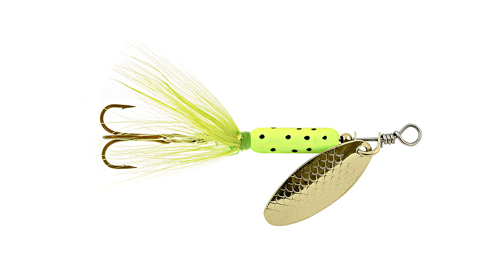 Ready 2 Fish Spinners 1/16,1/8 Chartreuse Dot, R2FR-CHRDT6