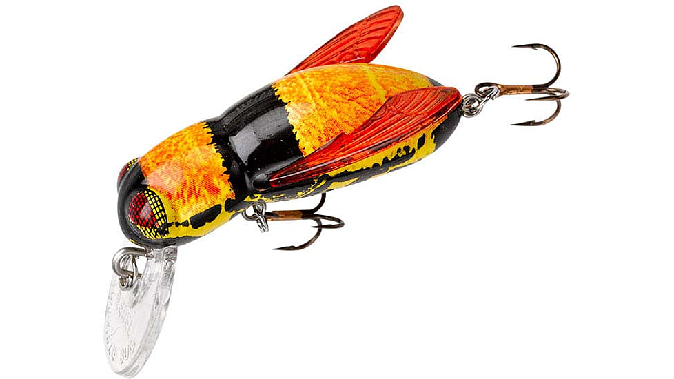 Rebel Lures Rebel Bumble Bug Crankbait, 1 1/2in, 7/64 oz, Floating, Bumble Bee, F7410