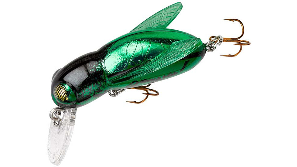 Rebel Lures Rebel Bumble Bug Crankbait, 1 1/2in, 7/64 oz, Floating, June Bug, F7413