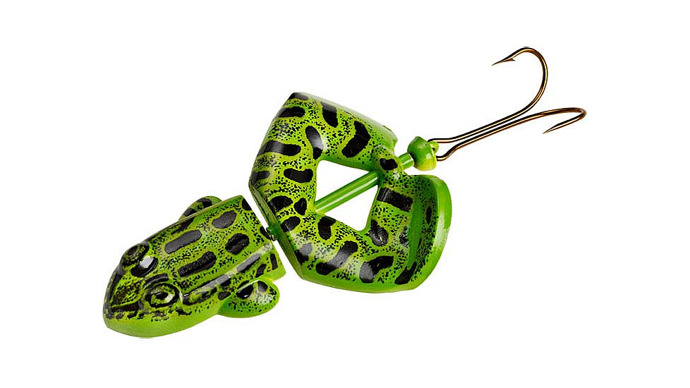 Rebel Lures Rebel BuzzN Frog Topwater Bait, 2 1/2in, 1/2oz, Floating, Northern Leopard Frog, T461