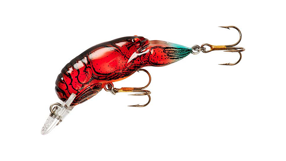 Rebel Lures Rebel Crawfish 1 11/16in, 3/16oz , 4- 6 Cranking Depth, Nest Robber, F6865