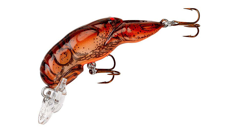 Rebel Lures Rebel Deep Teeny Wee Crawfish Lure, 1 1/2in, 1/9oz, Floating, Brown, D7775